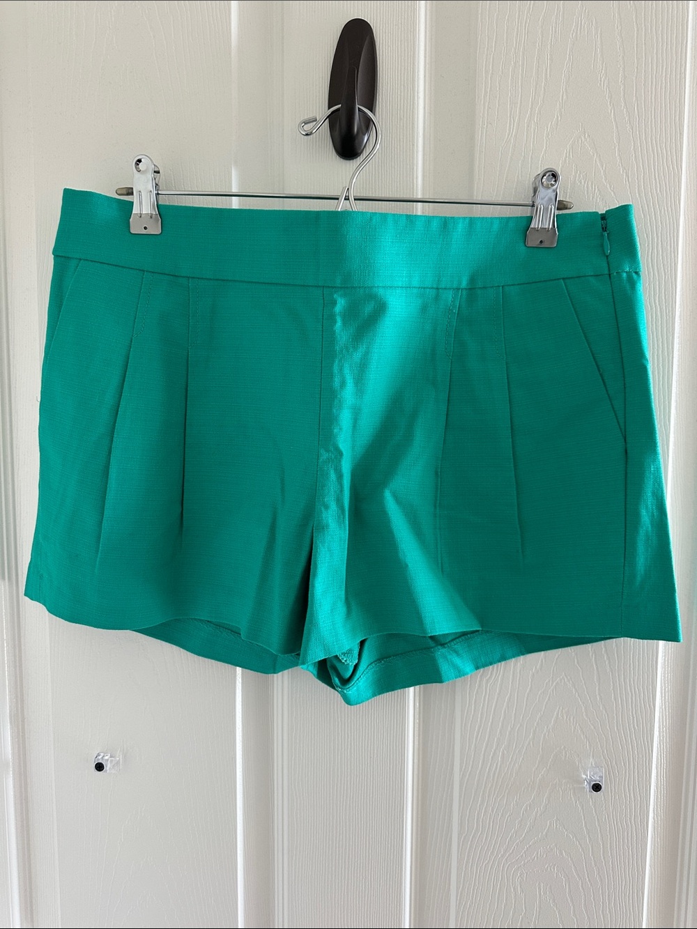 J. Crew Teal Green Tailored Pleat Shorts
